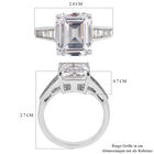 LUSTRO STELLA Premium AAA kubisch Zirkonia Ring 925 Silber Platin-Überzug image number 3