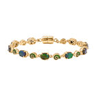 D'Joy Ammolit Armband ca. 19 cm 925 Silber 750 Gelbgold Vermeil ca. 7,84 ct.