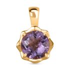 AA Rosa Amethyst Anhänger 925 Silber vergoldet ca. 2.70 ct