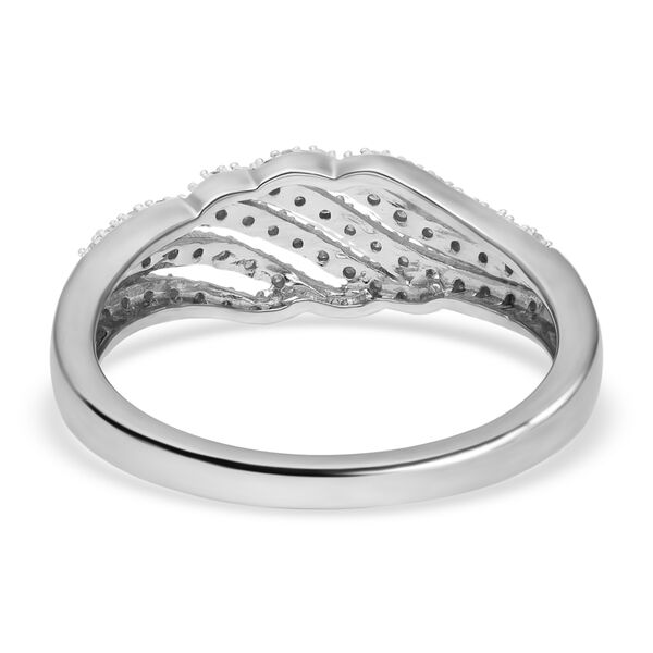 Weißer Diamant Ring, 925 Silber platiniert (Größe 20.00) ca. 0.33 ct image number 5