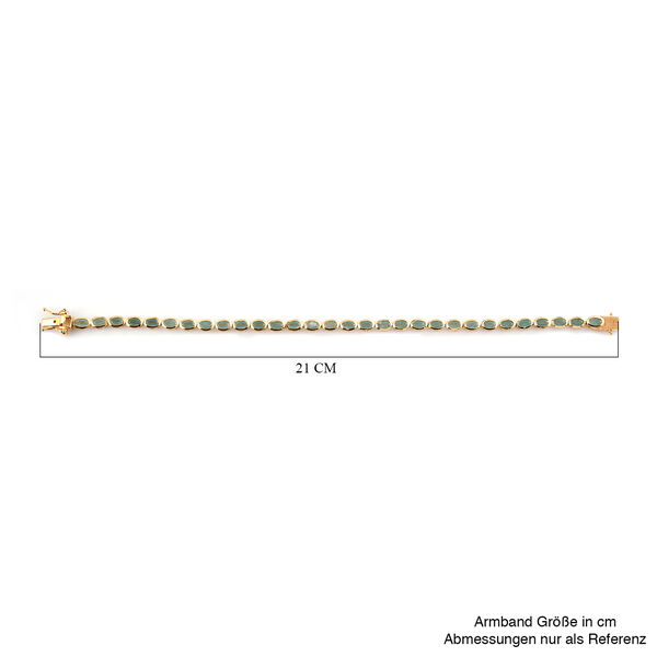 Grandidierit-Armband, ca. 20 cm, 925 Silber vergoldet ca. 6.51 ct image number 5