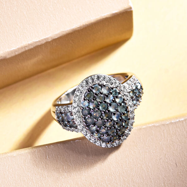 Alexandrit und Zirkon-Ring - 1,91 ct. image number 2