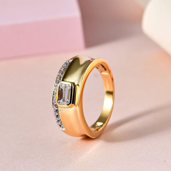 AAA Turkizit und Zirkon Herrenring - 0,97 ct. image number 2