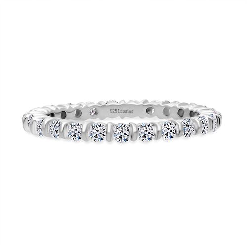 Lab Grown Diamant SI-GH Ring 925 Silber rhodiniert (Größe 18.00) ca. 1,00 ct image number 0