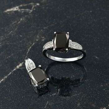 D'Joy 2er-Set Elite Shungit und Zirkon Schmuckset - 2,94 ct.