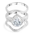 Royal Bali - D Joy Moissanit Ring 925 Silber (Größe 21.00) ca. 2.46 ct
