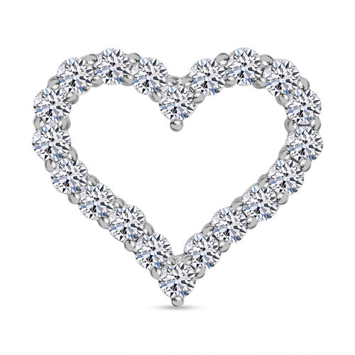 LUXURIANT DIAMOND- SI-GH Labor Diamant Anhänger, 925 Silber platiniert - 0,50 ct. image number 0