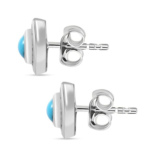 AA Sleeping Beauty T&uuml;rkis und Zirkon Ohrringe - 1,26 ct. image number 5