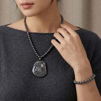 Terahertz Schmuckset, Tiger-Motiv - 295,70 ct.