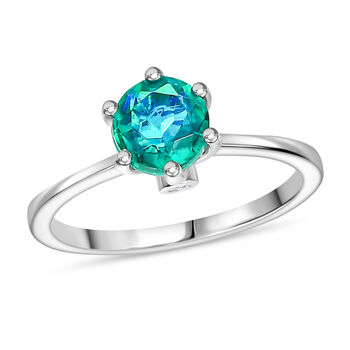 D'Joy Pfau Triplett Quarz und Zirkon Schmuckset, 925 Silber platiniert - 2,93 ct.