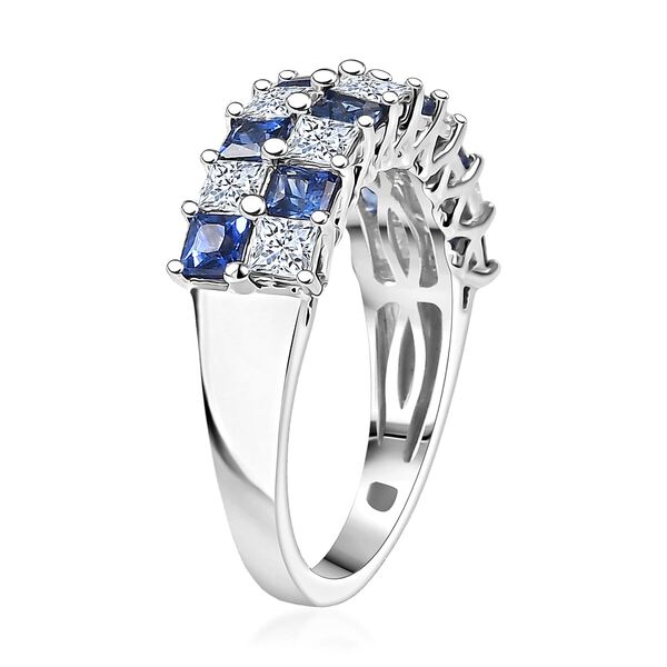 LUXURIANT DIAMOND - AAA Ceylon-Saphir, Lab Grown Diamant Ring 417 Gold (Gr&ouml;&szlig;e 16.50) ca. 2,20 ct image number 3