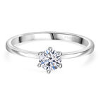 Signature Kollektion - Lab grown Diamant SI-GH Ring, IGI zertifiziert, 950 Platin (Größe 19.00) ca. 0.75 ct