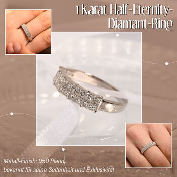 RHAPSODY SGL zertifizierter VS EF Diamant-Ring in 950 Platin  - 1 ct.