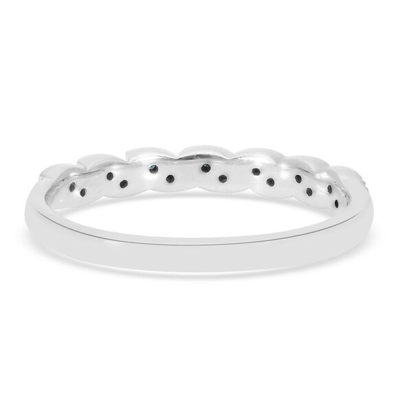 Blauer Diamant Ring 925 Silber platiniert  ca. 0,10 ct image number 5