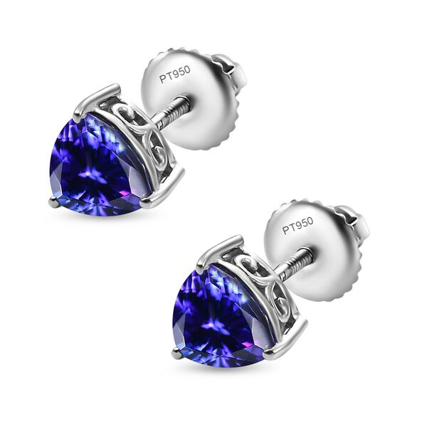 RHAPSODY AAAA Tansanit Ohrringe in 950 Platin - 2,33 ct. image number 5