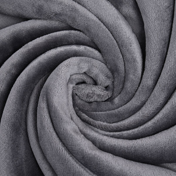 Decke aus Sherpa und Flanell, Gr&ouml;&szlig;e 150x200 cm, Dunkelgrau image number 5