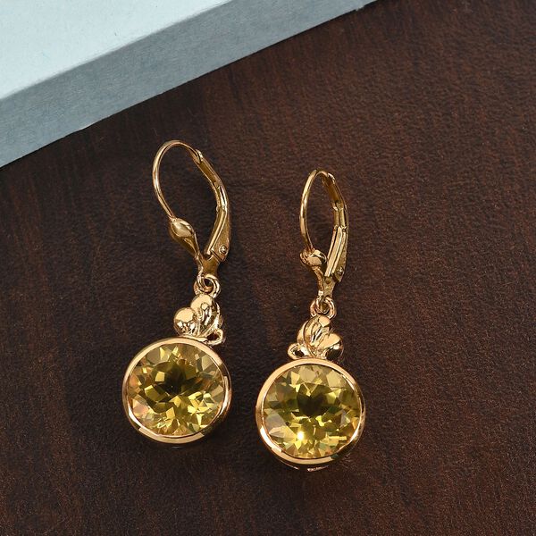 Ouro Verde-Quarz Ohrhänger - 6,83 ct. image number 2