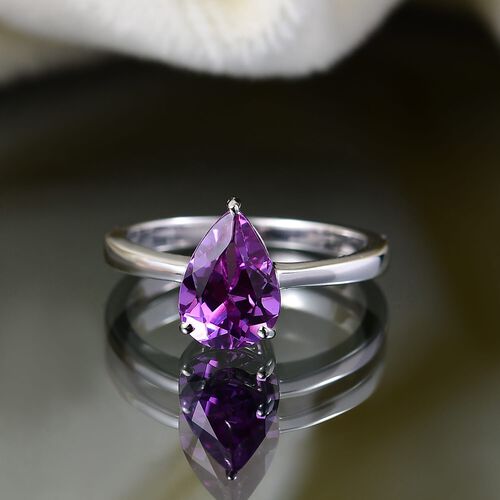 AAA Lab Grown Farbwechsel Saphir Ring 417 Gold (Größe 20.00) ca. 2,50 ct image number 1