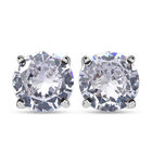 Lustro Stella - Weiße Zirkonia Ohrringe, 925 Silber rhodiniert ca. 0,71 ct