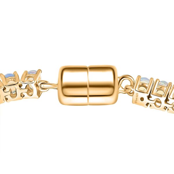 D'Joy AA &auml;thiopisches Welo Opal 19cm Armband, 925 Silber 750 Gelbgold Vermeil - 6 ct. image number 4