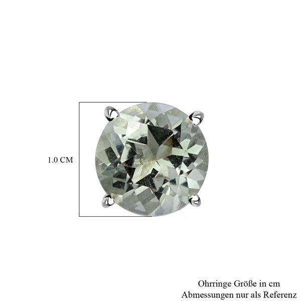 Prasiolith-Ohrringe, 925 Silber ca. 5,26 ct image number 4