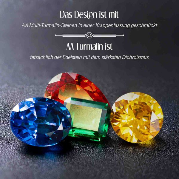 AA Multi-Turmalin und Zirkon Armband image number 4