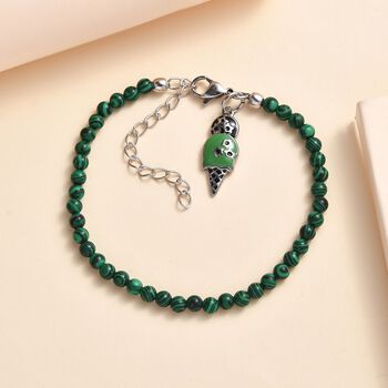 Malachit Armband mit Anh&auml;ngern, 19 cm - 26 ct.