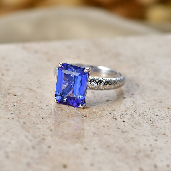AA Tansanit Ring 375 Gold (Gr&ouml;&szlig;e 18.00) ca. 6,06 ct image number 2