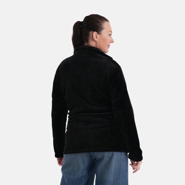 LA MAREY Jacke aus Samt mit Rei&szlig;verschluss, Gr&ouml;&szlig;e L/XL, Schwarz image number 1