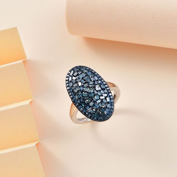 Blauer Diamant Ring - 1 ct. image number 1