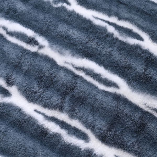 LIVMORE superweiche, doppellagige Kunstfelldecke mit Sherpa-Futter, 500+180 gsm, Blau image number 7