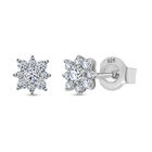 LUXURIANT DIAMOND - Lab Grown Diamant SI-GH Ohrringe 925 Silber platiniert ca. 0.33 ct
