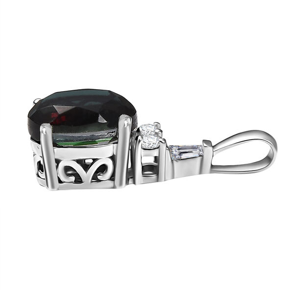 Alexandrit Quarz Triplette Schmuckset 925 Silber rhodiniert ca. 6,94 ct. image number 7