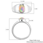 Natürlicher, äthiopischer Welo Opal Ring, 925 Silber, ca. 0,73 ct image number 6