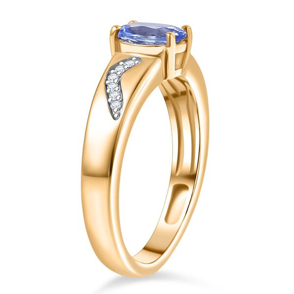 D'Joy Tansanit und Moissanit Ring - 0,82 ct. image number 5