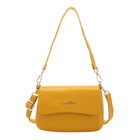 SENCILLEZ - 100% echte Leder Umhängetasche für Damen, Schlangenhaut Muster, Größe 22x6x14 cm, Gelb