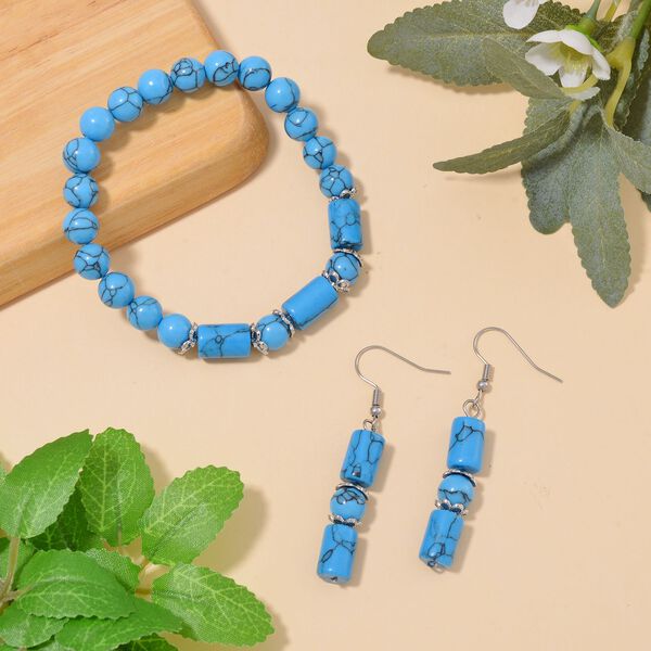 Blaues Howlit-Schmuckset - 136 ct. image number 2