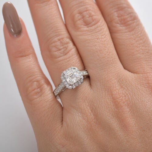 Lab Grown Diamant Ring 950 Platin (Größe 17.00) ca. 2,00 ct image number 2