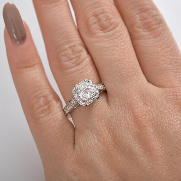 LUXURIANT DIAMOND - Lab Grown Diamant VS-EF IGI zertifiziert Ring 950 Platin (Gr&ouml;&szlig;e 17.00) ca. 2.00 ct image number 2