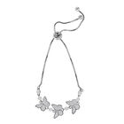 LUSTRO STELLA - Weißer Zirkonia Armband ca. 19 cm 925 Silber rhodiniert