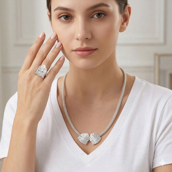 D'Joy Royal Bali Ring und 45cm Halskette im Pixiu-Design, 925 Silber image number 2