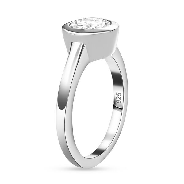 Moissanit Ring, 925 Silber rhodiniert - 1,19 ct. image number 5