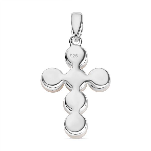 Süßwasserperlen Kreuz Anhänger - 4,72 ct. image number 5
