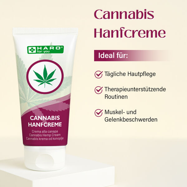CBD Cannabis Hanfcreme, 100ml, mit Pflanzen&ouml;len und Extrakten image number 1