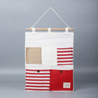 2er-Set Aufbewahrungstaschen, Gr&ouml;&szlig;e: 41x34 cm, Wei&szlig; und Rot