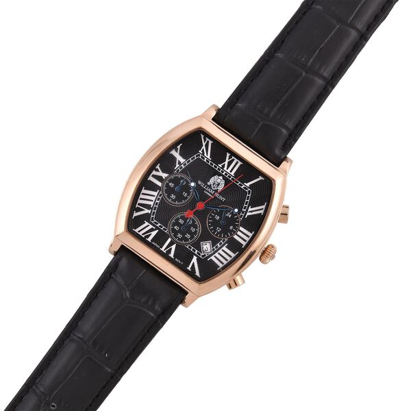 Weißer Kristall Uhren 9.75 cm Reiner Edelstahl IP Rosa Plattierung image number 5