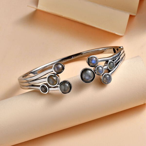 AAA Labradorit Armreif, 19 cm - 10,76 ct. image number 2