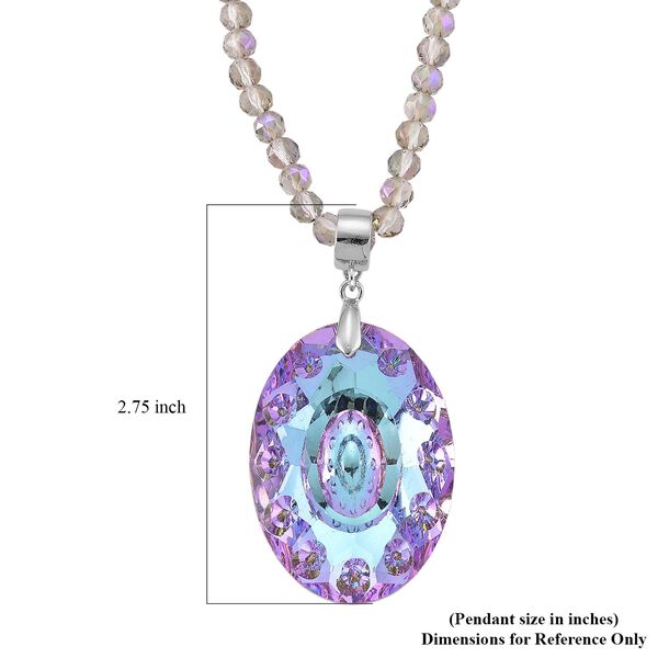 Lila Magischerfarbe Kristall Schmuckset image number 7