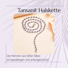 Tansanit-Halskette, ca. 50 cm, 925 Silber ca. 27,00 ct image number 3