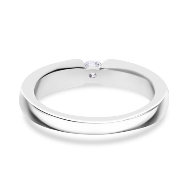 LUXURIANT VS Labor Diamant Ring, 925 Silber platiniert - 0,15 ct. image number 3